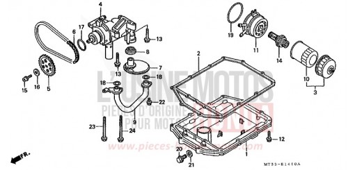OIL PUMP ST1100P de 1993